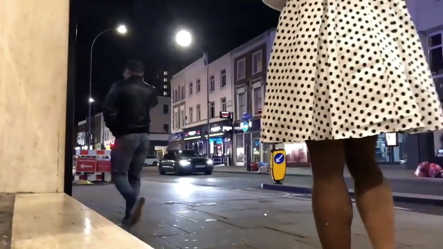 Crossdresser amateur outdoor solo